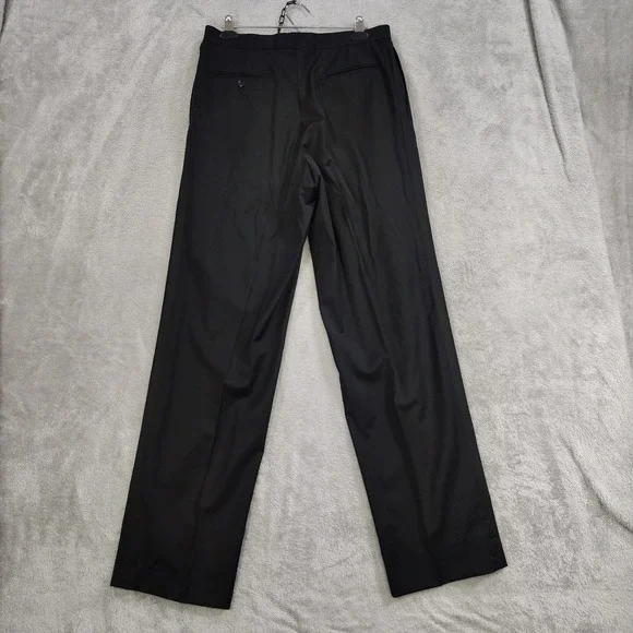Calvin Klein Tuxedo Mens 40L Black 3‎ Button Notch Satin Lapel Wool Pants 32x33